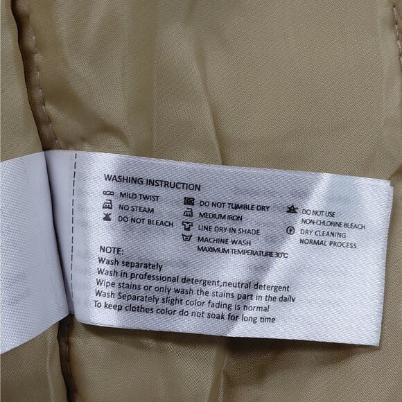 Wenven Mens Medium Canvas Utility Vest Khaki Warm Work Outdoor Jacket Gorpcore - Picture 10 of 10